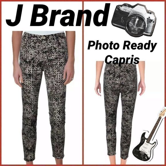 J brand photo ready capris size  26” leopard animal print - Picture 1 of 4